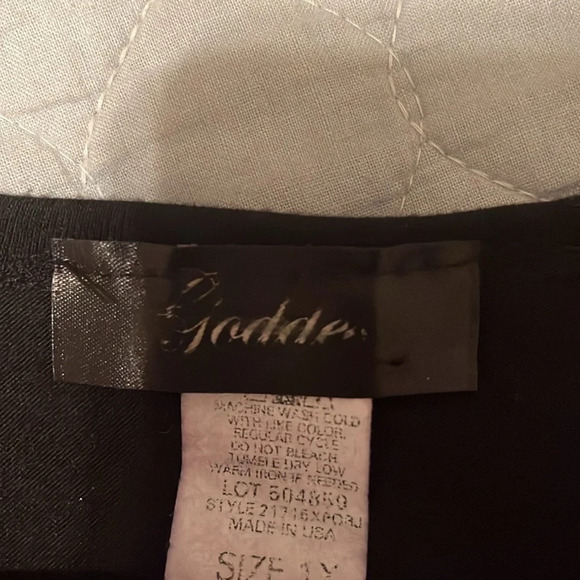 BLACK~BLOUSE W ATTACHED CARDIGAN~TOPPER~XL - Picture 6 of 6